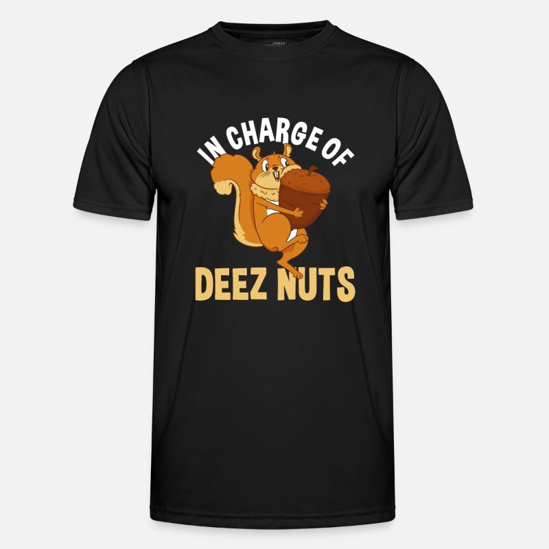 Lustige Eichhörnchen Geschenkidee - Männer Funktions-T-Shirt - Schwarz