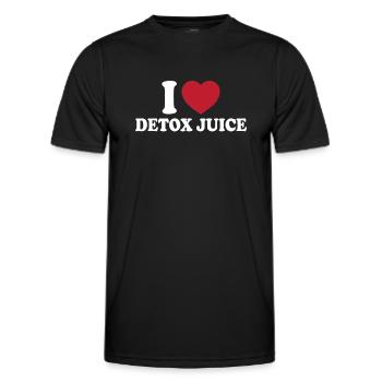 Ich Liebe Detox Saft - Männer Funktions-T-Shirt - Schwarz - Vorne - AI Model Male 178 dark (178cm)