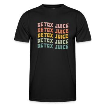 Jus détox - T-shirt sport Homme - noir - Devant - AI Model Male 178 dark (178cm)