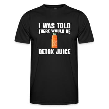 Detox Saft Humor Geschenk - Männer Funktions-T-Shirt - Schwarz - Vorne - AI Model Male 178 dark (178cm)