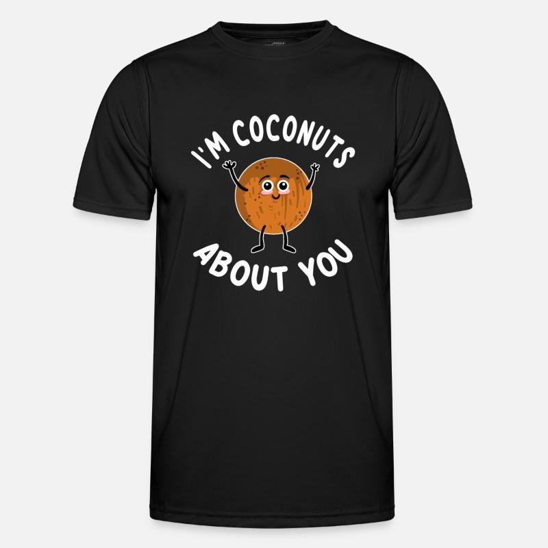 I'm Coconuts About You - Männer Funktions-T-Shirt - Schwarz