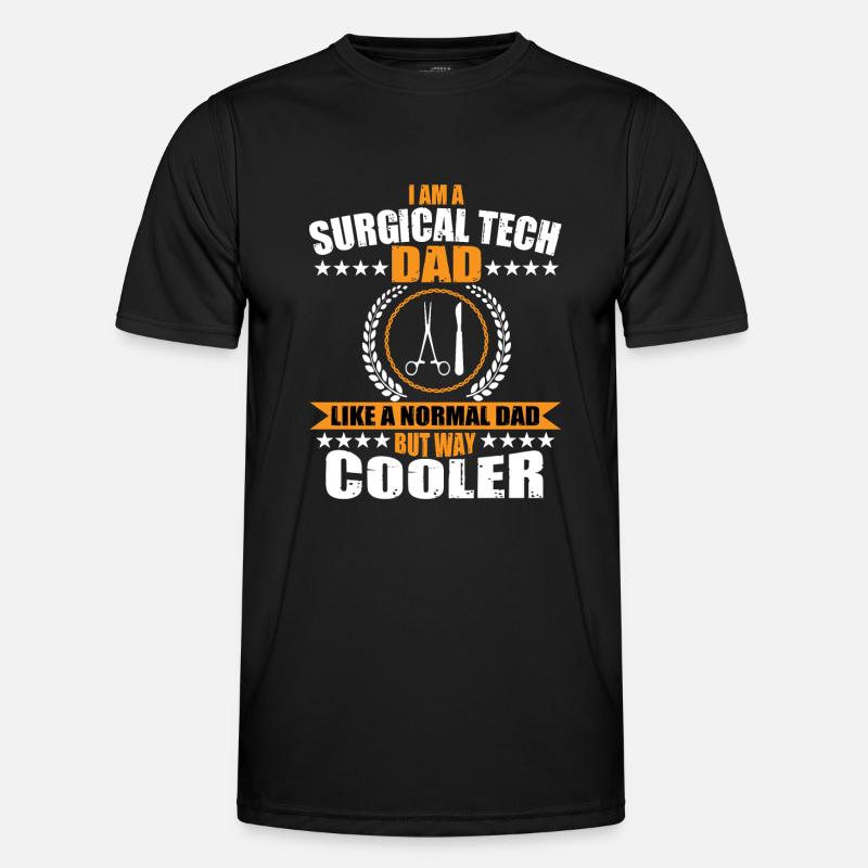 Chirurgisch-technischer Assistent Papa - Männer Funktions-T-Shirt - Schwarz