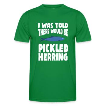 Pickled herring design - Men's Functional T-Shirt - kelly green - Front - AI Model Male 178 dark (178cm)