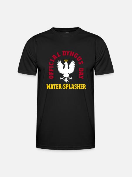 PolniscŚmigus-Dyngus Water Splash - Men's Functional T-Shirt - black