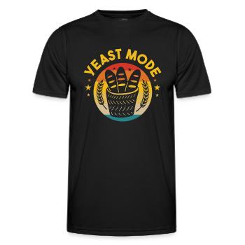 Illustration de pain drôle de mode à la levure - T-shirt sport Homme - noir - Devant - AI Model Male 178 dark (178cm)