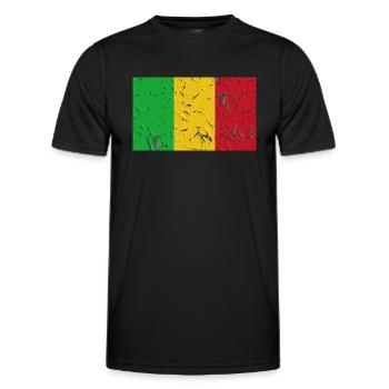 Mali - Männer Funktions-T-Shirt - Schwarz - Vorne - AI Model Male 178 dark (178cm)