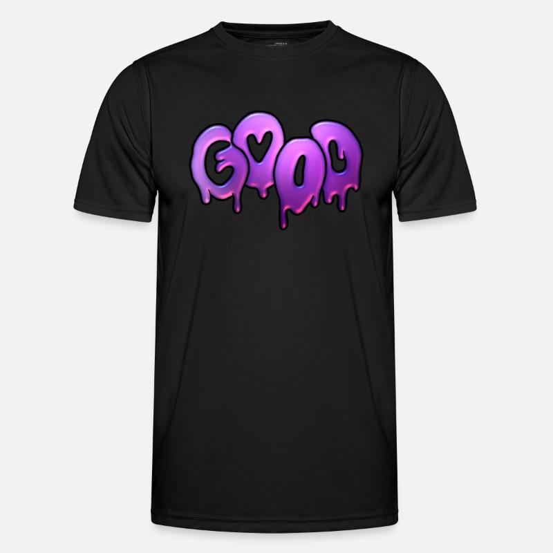 Evil Good Text Art Men's Functional T-Shirt