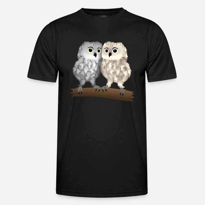Eulen hell Männer Funktions-T-Shirt