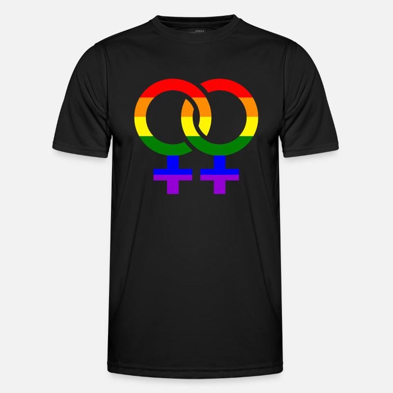 Lesbian Men's Functional T-Shirt