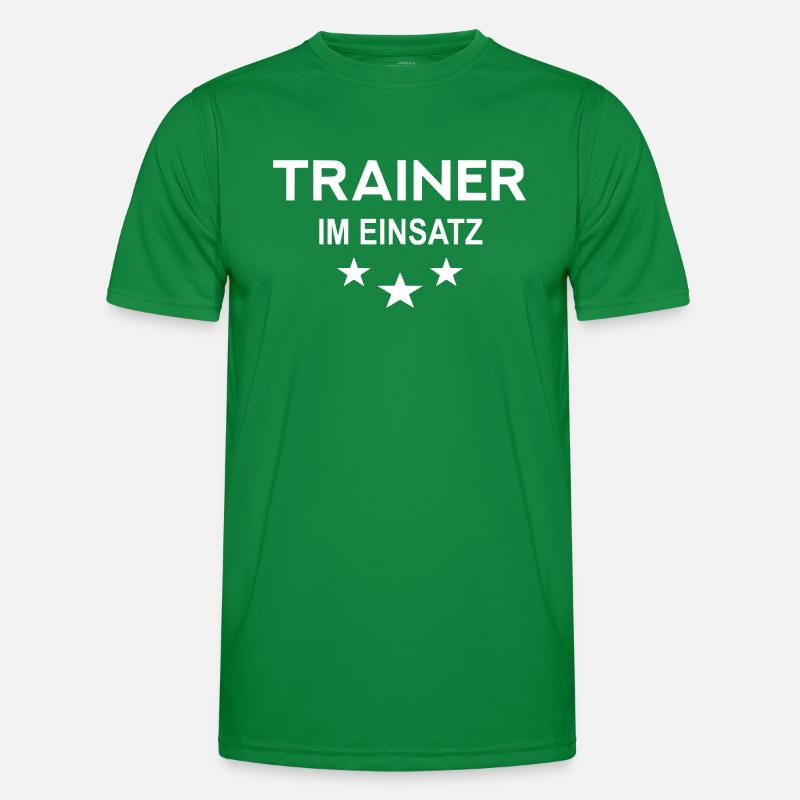 Trainer im Einsatz Männer Funktions-T-Shirt