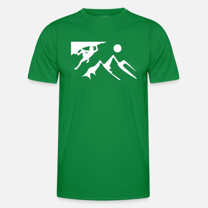 Bouldern Klettern Männer Funktions-T-Shirt