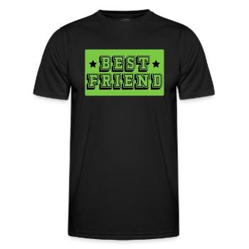 Best friend gruen tshirt - Männer Funktions-T-Shirt - Schwarz - Vorne - AI Model Male 178 dark (178cm)