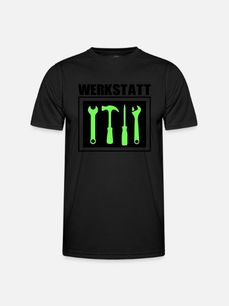 werkzeug werkstatt 02 - Männer Funktions-T-Shirt - Schwarz