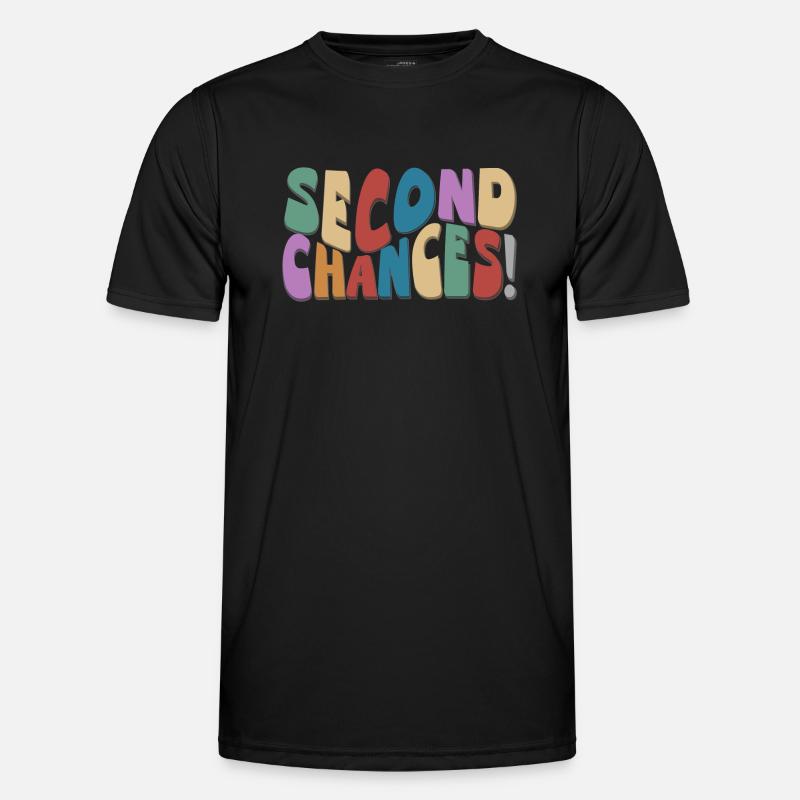 Second Chances, Retro Groovy, optimistic, new beginnings Men's Functional T-Shirt