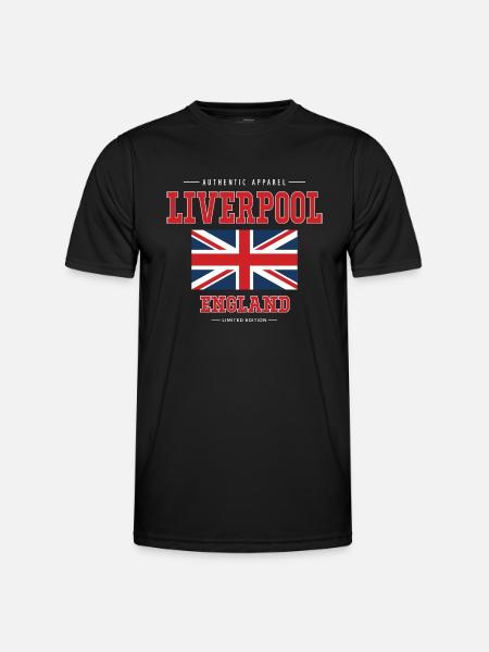 Liverpool - Männer Funktions-T-Shirt - Schwarz