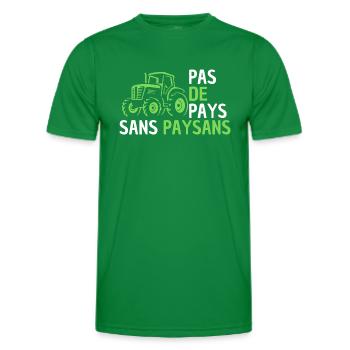 tractor, farmer, peasant, I am a farmer - Men's Functional T-Shirt - kelly green - Front - AI Model Male 178 dark (178cm)
