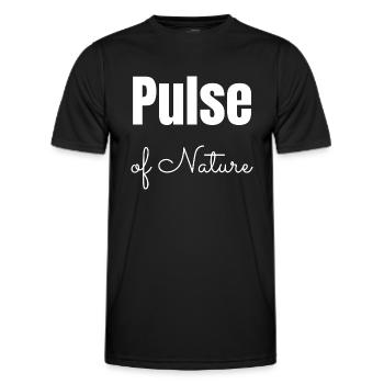 Trekking en pleine nature À la découverte de la nature sauvage - T-shirt sport Homme - noir - Devant - AI Model Male 178 dark (178cm)