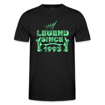 Geschenkidee 1993 - Männer Funktions-T-Shirt - Schwarz - Vorne - AI Model Male 178 dark (178cm)