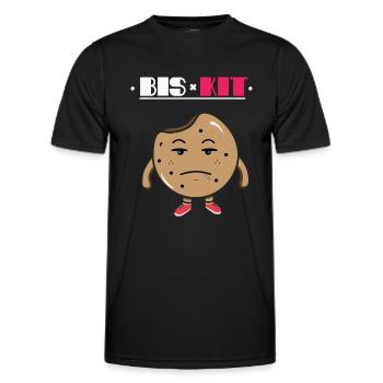 BIS X KIT - Men's Functional T-Shirt - black - Front - AI Model Male 178 dark (178cm)