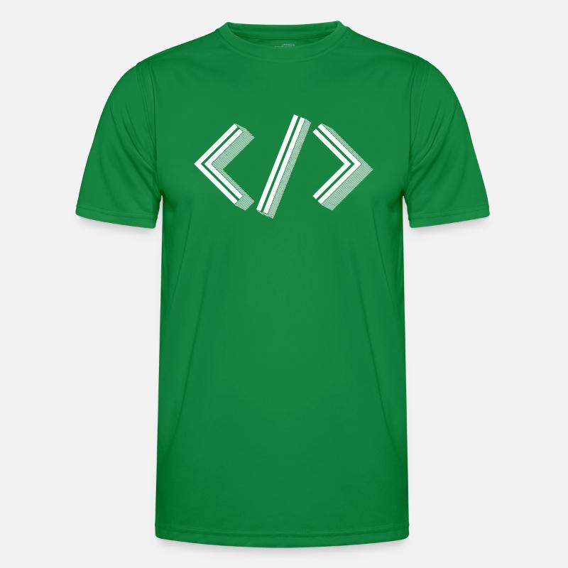 Retro Bracket's - Full Stack Developer HTML XML Men's Functional T-Shirt