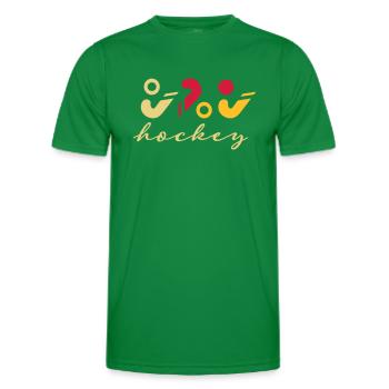 Logo de hockey - T-shirt sport Homme - vert - Devant - AI Model Male 178 dark (178cm)