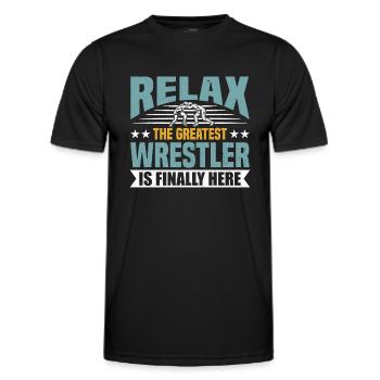 Ringer Verein Ringer Ringen - Männer Funktions-T-Shirt - Schwarz - Vorne - AI Model Male 178 dark (178cm)