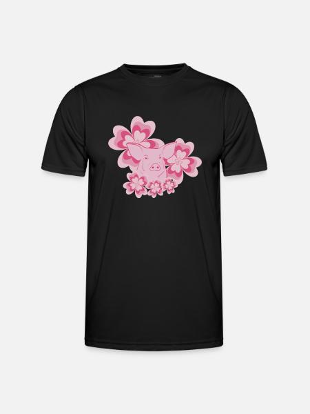 Cochon - T-shirt sport Homme - noir