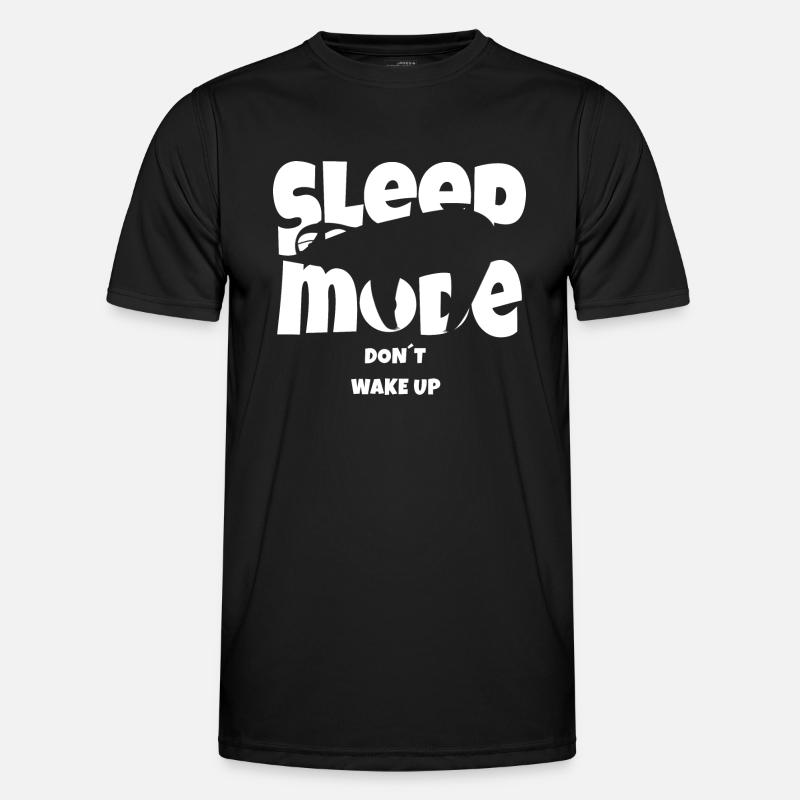 Funny Sloth Design Sleep Mode - Men's Functional T-Shirt - black