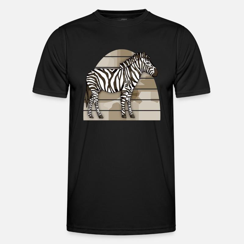 Zebra Männer Funktions-T-Shirt