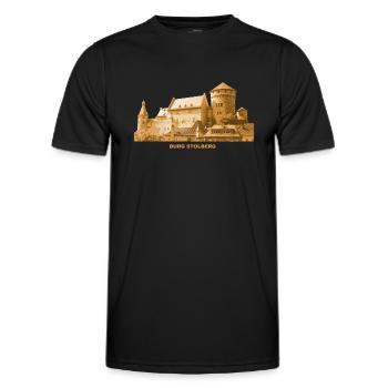 Stolberg Rhineland-Palatinate Castle - Men's Functional T-Shirt - black - Front - AI Model Male 178 dark (178cm)
