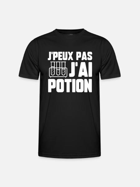 J’peux pas j’ai potion - T-shirt sport Homme - noir