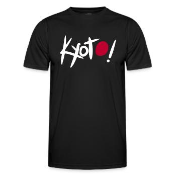 Kyoto Japon - T-shirt sport Homme - noir - Devant - AI Model Male 178 dark (178cm)
