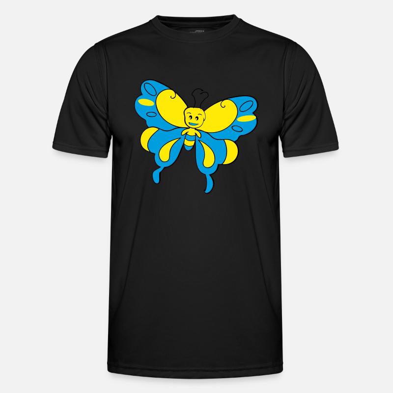 Papillon coloré > Graphique vectoriel T-shirt sport Homme