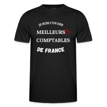 Accountant - Business - Accounting - Men's Functional T-Shirt - black - Front - AI Model Male 178 dark (178cm)