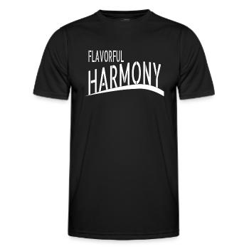 gift idea creating unity unity and collaboration - Men's Functional T-Shirt - black - Front - AI Model Male 178 dark (178cm)