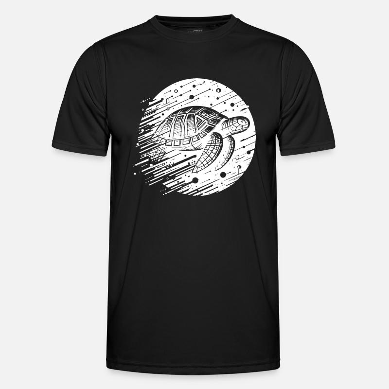 Turtle futuristic modern cyber - Men's Functional T-Shirt - black