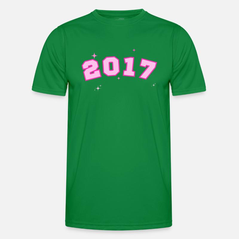 2017 Rosa Stern Männer Funktions-T-Shirt