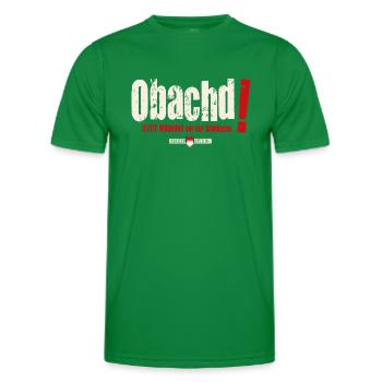 Obachd! Letzte Warnung vor der Bräddschn - Männer Funktions-T-Shirt - Kelly Green - Vorne - AI Model Male 178 dark (178cm)