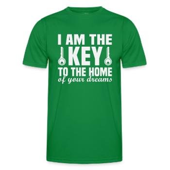 Realtor Real Estate Agent - Men's Functional T-Shirt - kelly green - Front - AI Model Male 178 dark (178cm)