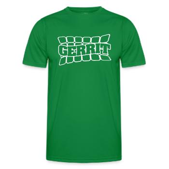 Name Gerrit - Men's Functional T-Shirt - kelly green - Front - AI Model Male 178 dark (178cm)