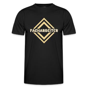 Gift for skilled workers - Men's Functional T-Shirt - black - Front - AI Model Male 178 dark (178cm)