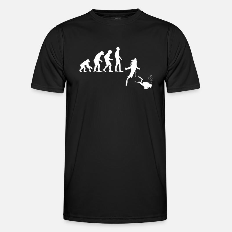 Diving Dive tauchen - Männer Funktions-T-Shirt - Schwarz