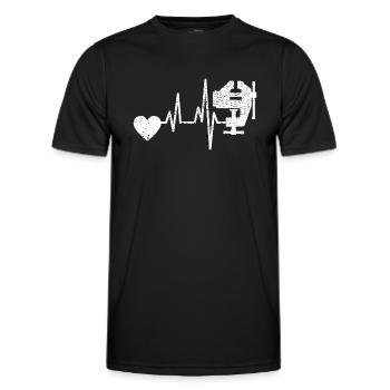 Schreiner Tischler Hobel Handwerker Schreinerei - Männer Funktions-T-Shirt - Schwarz - Vorne - AI Model Male 178 dark (178cm)