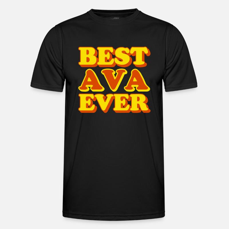 Ava First Name Funny Gift - Men's Functional T-Shirt - black