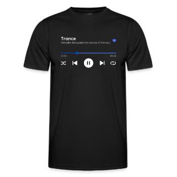 Trance - Männer Funktions-T-Shirt - Schwarz - Vorne - AI Model Male 178 dark (178cm)