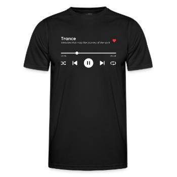 Trance - Männer Funktions-T-Shirt - Schwarz - Vorne - AI Model Male 178 dark (178cm)