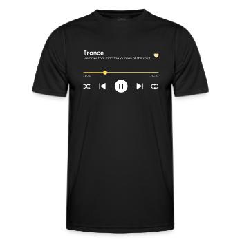 Trance - Männer Funktions-T-Shirt - Schwarz - Vorne - AI Model Male 178 dark (178cm)
