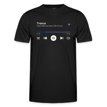 Trance - Men's Functional T-Shirt - black - Front - AI Model Male 178 dark (178cm)