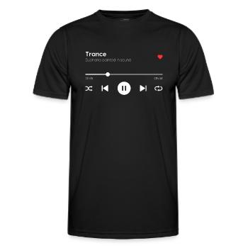 Trance - Männer Funktions-T-Shirt - Schwarz - Vorne - AI Model Male 178 dark (178cm)