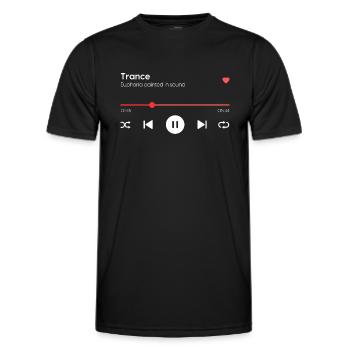 Trance - Men's Functional T-Shirt - black - Front - AI Model Male 178 dark (178cm)